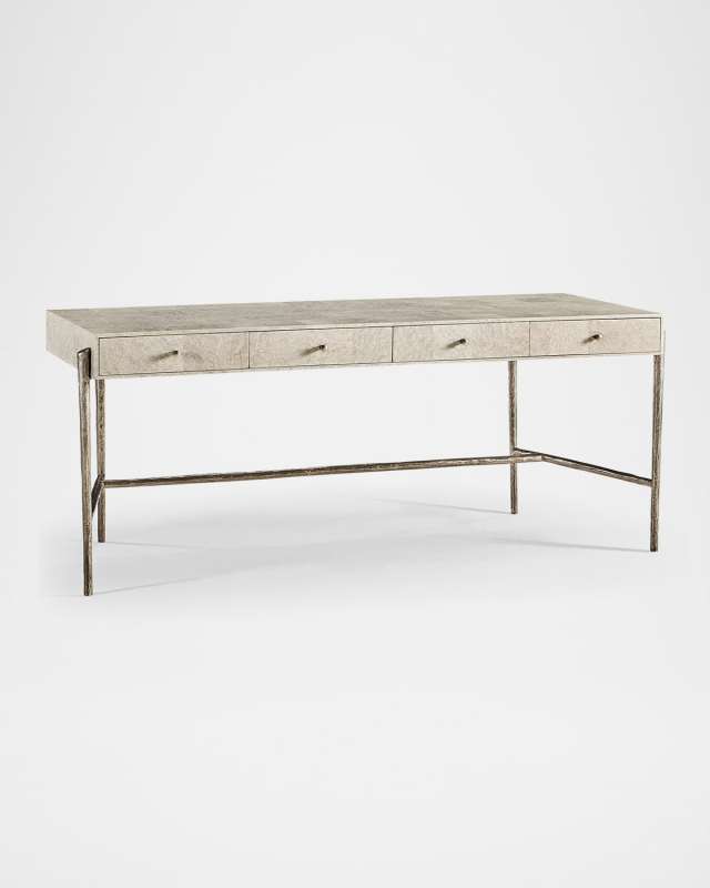 Water Surge Madrona Burl Writing Desk